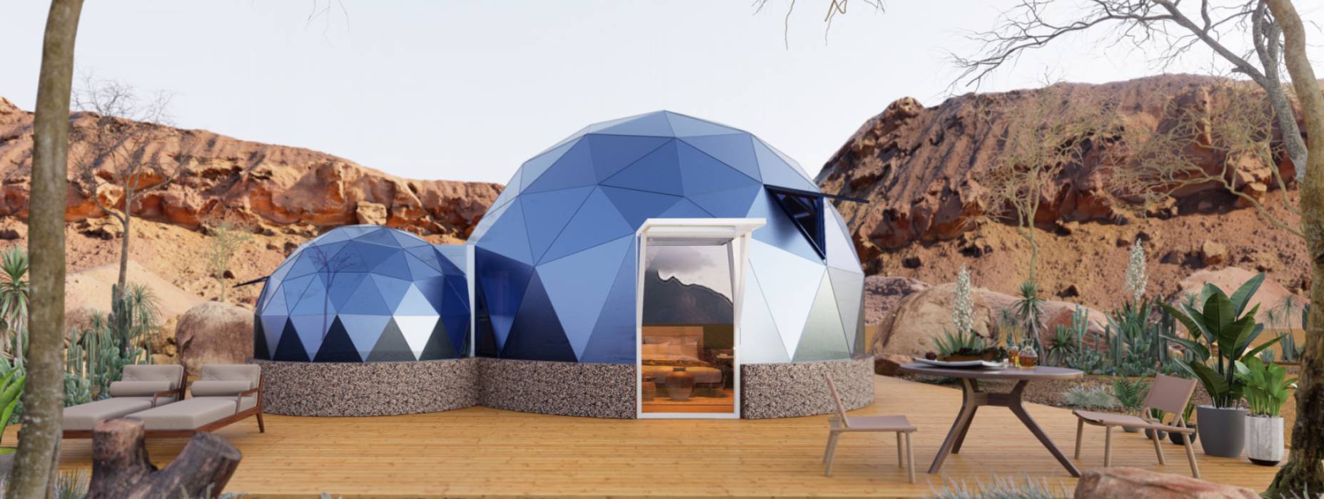 蒙山县球形智能光伏玻璃星空房